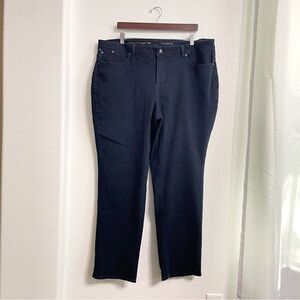 Talbots Womens Jeans Denim Dark Blue Heritage Straight Stretch Size 20